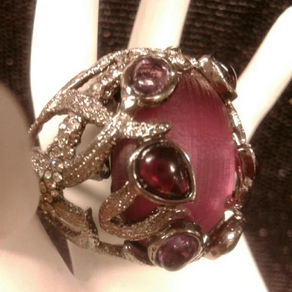 Alexis Bittar Jewelry Alexis Bittar Burgundy Lucite Ring With